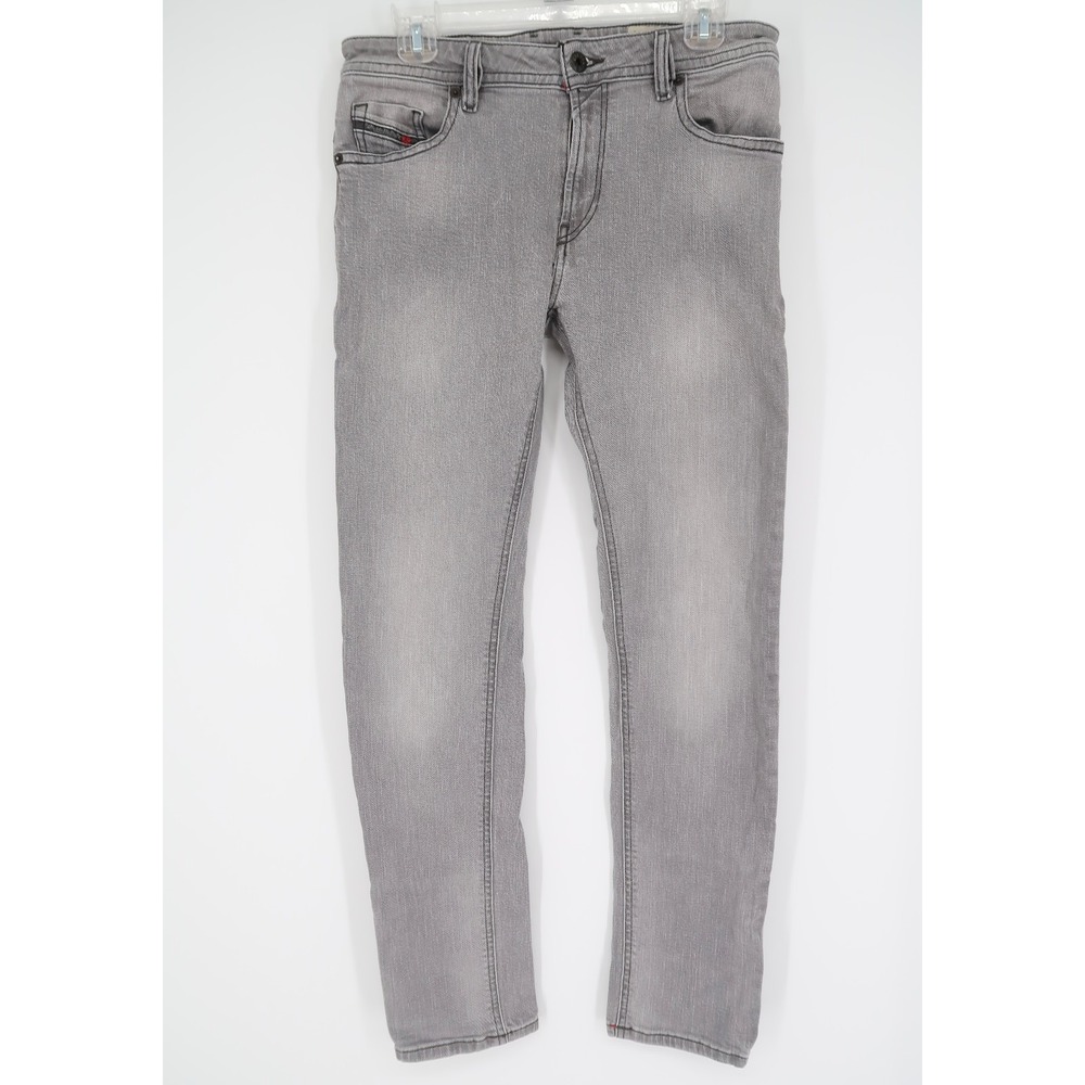 Diesel Thommer-C‎ Jeans Mens 29x32 Gray Slim Skinny Stretch RC48H Denim